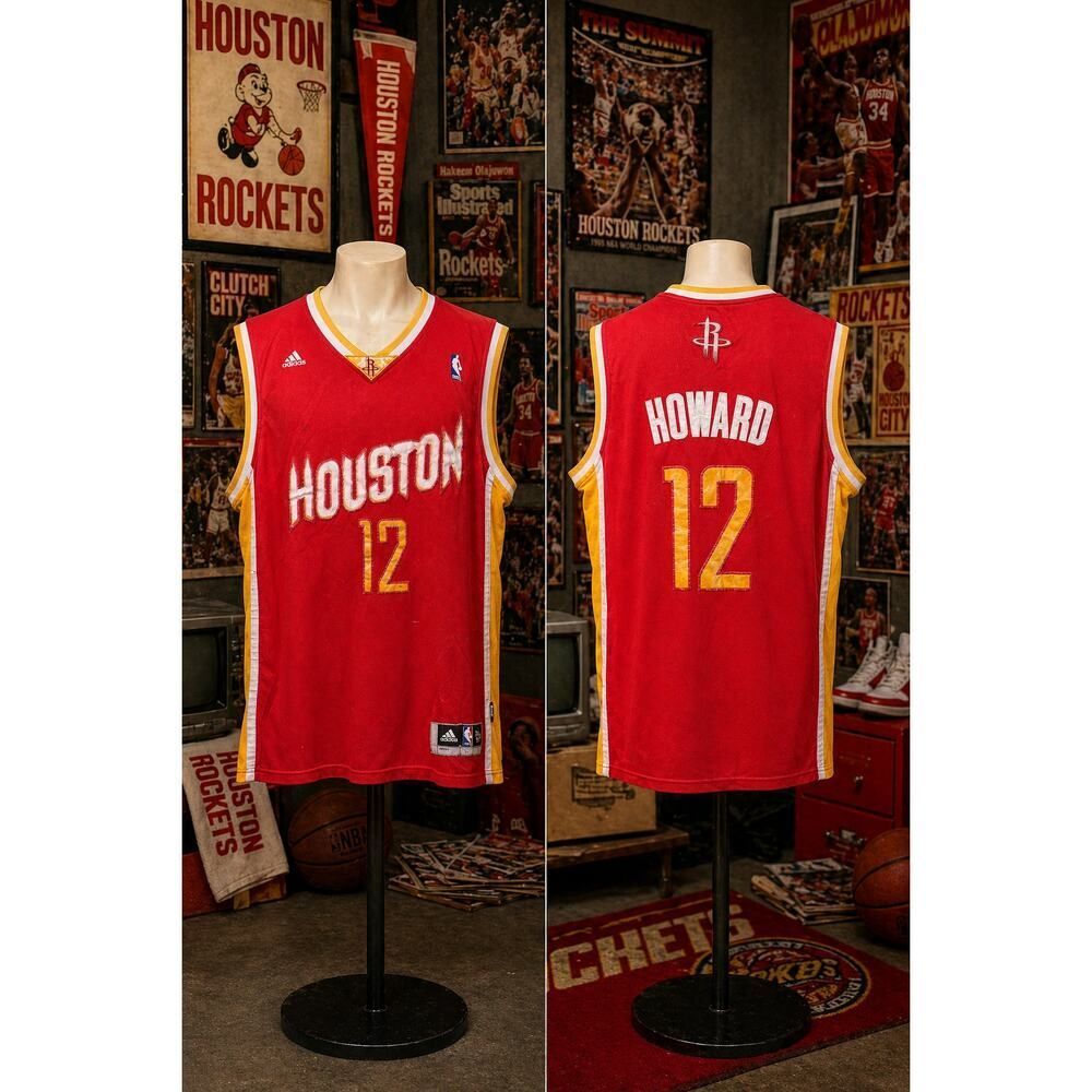 Dwight Howard Houston Rockets #12 Adidas Jersey XXXL